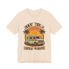 Load image into Gallery viewer, Stay Wild, Desert Cruiser – Retro Adventure Tee (Unisex) Soft Cream
