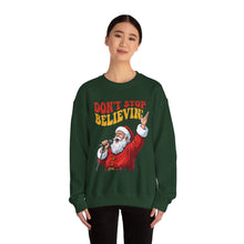 Load image into Gallery viewer, Don’t Stop, Believin’ – Santa Christmas Sweatshirt (Unisex)