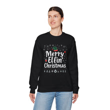 Load image into Gallery viewer, Merry Elfin Christmas – Funny Holiday Sweatshirt (Unisex)