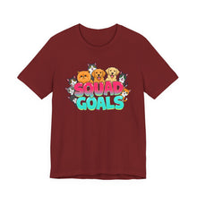 Load image into Gallery viewer, Squad Goals – Cute Animal Lover Graphic Tee (Unisex) Cardinal