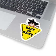 Load image into Gallery viewer, Goku Baby on Board Sticker | Kawaii Car Decal for Anime Fans