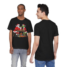 Load image into Gallery viewer, Santa vs The Grinch – Funny Christmas Graphic Tee (Unisex)