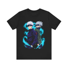 Load image into Gallery viewer, Satoru Gojo x Kakashi Anime Crossover Graphic Tee Black