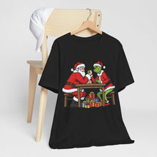 Load image into Gallery viewer, Santa vs The Grinch – Funny Christmas Graphic Tee (Unisex)