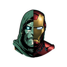 Load image into Gallery viewer, Doctor Doom x Iron Man Split Face Sticker