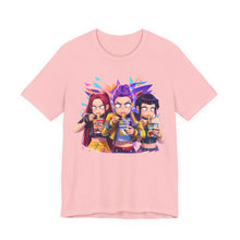 Load image into Gallery viewer, K-Pop Demon Hunters Eating Ramen – Anime Graphic Tee Pink