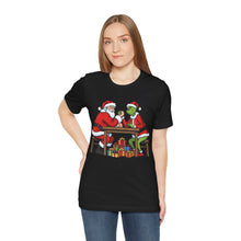 Load image into Gallery viewer, Santa vs The Grinch – Funny Christmas Graphic Tee (Unisex)