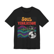 Load image into Gallery viewer, Soul Vibration – Retro Spiritual Energy Graphic Tee (Unisex) Black
