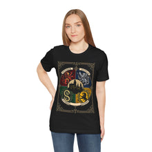 Load image into Gallery viewer, 4 Houses of Hogwarts Harry Potter Graphic Tee
