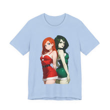 Load image into Gallery viewer, Shego x Kim – Anime Christmas Crossover Tee (Unisex) Baby Blue