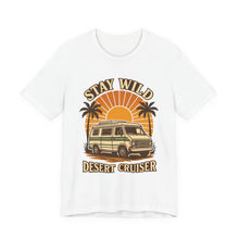 Load image into Gallery viewer, Stay Wild, Desert Cruiser – Retro Adventure Tee (Unisex) White L

