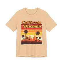 Load image into Gallery viewer, California Dreamin – Vintage Sunshine Graphic Tee (Unisex) Sand Dune
