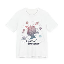 Load image into Gallery viewer, Cosmic Dreamer – Retro Space Aesthetic Graphic Tee (Unisex) White
