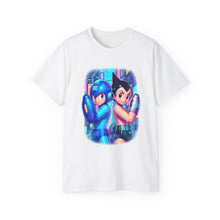 Load image into Gallery viewer, Mega Man x Astro Boy Retro Gamer Graphic Tee (Unisex) White