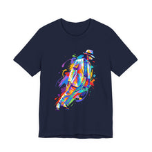 Load image into Gallery viewer, Michael Jackson Smooth Criminal Lean – Abstract Unisex Graphic Tee Navy