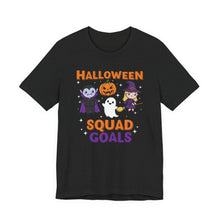 Load image into Gallery viewer, Halloween Squad Goals Graphic Tee (Unisex) Solid Black Blend
