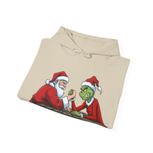 Load image into Gallery viewer, Santa vs Grinch – Christmas Arm Wrestle Hoodie (Unisex)