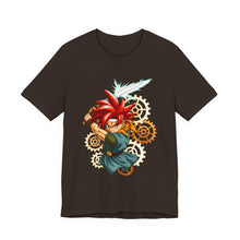 Load image into Gallery viewer, Crono – Chrono Trigger Time Traveler Graphic Tee (Unisex) Brown