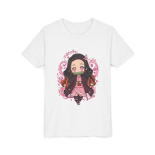Load image into Gallery viewer, Chibi Nezuko Kamado – Cute Anime Youth Graphic Tee White