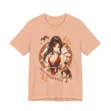 Load image into Gallery viewer, Mai Shiranui Flames of Battle Graphic Tee (Unisex) Heather Peach