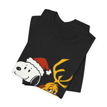 Load image into Gallery viewer, Snoopy x Max – Cute Christmas Crossover Tee (Unisex)