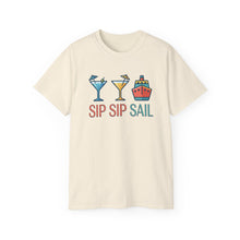 Load image into Gallery viewer, Sip Sip Sail - Trip Graphic Tee (Unisex)