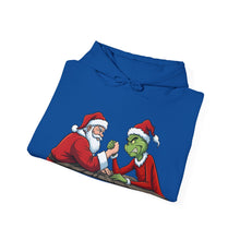 Load image into Gallery viewer, Santa vs Grinch – Christmas Arm Wrestle Hoodie (Unisex)