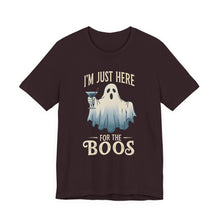Load image into Gallery viewer, I&#39;m Just Here For The Boos - Tee (Unisex) Oxblood Black
