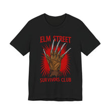 Load image into Gallery viewer, Elm Street Survivors Club – Funny Horror Graphic Tee (Unisex)