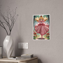 Load image into Gallery viewer, Princess Peach Running in Forest – Fantasy Poster Print