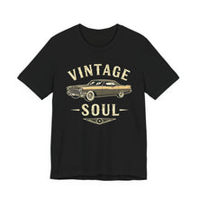 Load image into Gallery viewer, Vintage Soul – Classic Car Enthusiast Graphic Tee (Unisex) Black