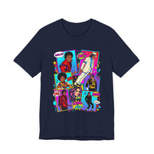 Load image into Gallery viewer, Michael Jackson Comic Pop Art Unisex Graphic Tee Navy