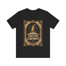 Load image into Gallery viewer, Sorting Hat Ceremony Harry Potter Graphic Tee Black