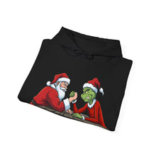 Load image into Gallery viewer, Santa vs Grinch – Christmas Arm Wrestle Hoodie (Unisex)
