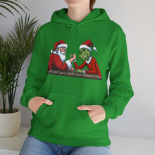 Load image into Gallery viewer, Santa vs Grinch – Christmas Arm Wrestle Hoodie (Unisex)