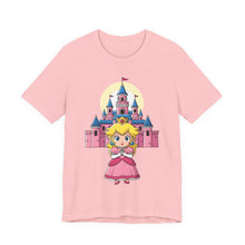 Load image into Gallery viewer, Chibi Princess Peach Castle – Cute Gamer Tee (Unisex) Pink