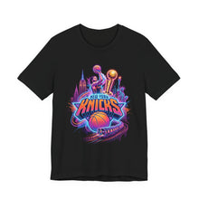Load image into Gallery viewer, New York Knicks Neon City Basketball Tee Black