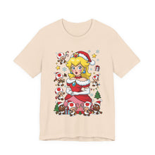 Load image into Gallery viewer, Mrs. Claus Princess Peach – Festive Christmas Tee (Unisex) Soft Cream
