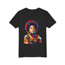 Load image into Gallery viewer, Young Michael Colorful Retro Portrait Youth Tee Black Heather