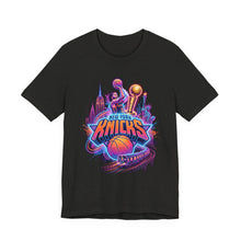 Load image into Gallery viewer, New York Knicks Neon City Basketball Tee Black Heather