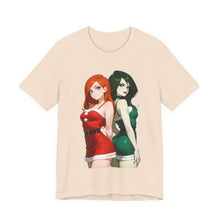 Load image into Gallery viewer, Shego x Kim – Anime Christmas Crossover Tee (Unisex) Soft Cream