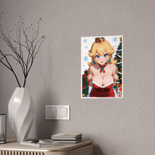 Load image into Gallery viewer, Mrs. Claus Princess Peach – Christmas Fantasy Poster Art