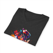 Load image into Gallery viewer, Michael Jackson Colorful Silhouette V-Neck Unisex Graphic Tee