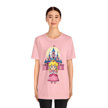 Load image into Gallery viewer, Chibi Princess Peach Castle – Cute Gamer Tee (Unisex)
