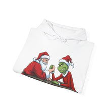 Load image into Gallery viewer, Santa vs Grinch – Christmas Arm Wrestle Hoodie (Unisex)