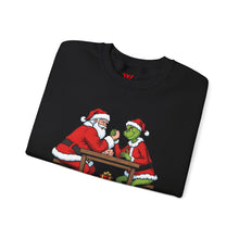 Load image into Gallery viewer, Santa vs Grinch – Christmas Arm Wrestle Sweater (Unisex)