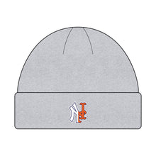 Load image into Gallery viewer, Yankees Mets Split Knit Beanie Hat One size Athletic Heather
