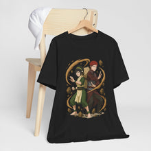Load image into Gallery viewer, Gaara x Toph – Earth &amp; Sand Anime Crossover Tee (Unisex)