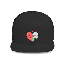 Load image into Gallery viewer, Puzzled Heart Snapback Hat | Valentines Gift Black One size