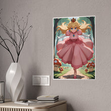 Load image into Gallery viewer, Princess Peach Running in Forest – Fantasy Poster Print